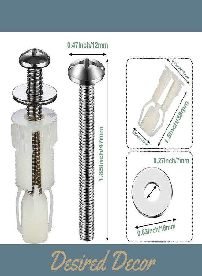 Desired Decor تجهيزات وتركيبات مقاعد المراحيض من ديسيرد ديكور | براغي وصواميل بلاستيكية لمقاعد المراحيض | برغي مفصل مقعد المرحاض | طقم قطع غيار مقاعد المراحيض - Image 4